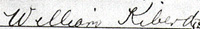 William Kiberd (1831) Signature